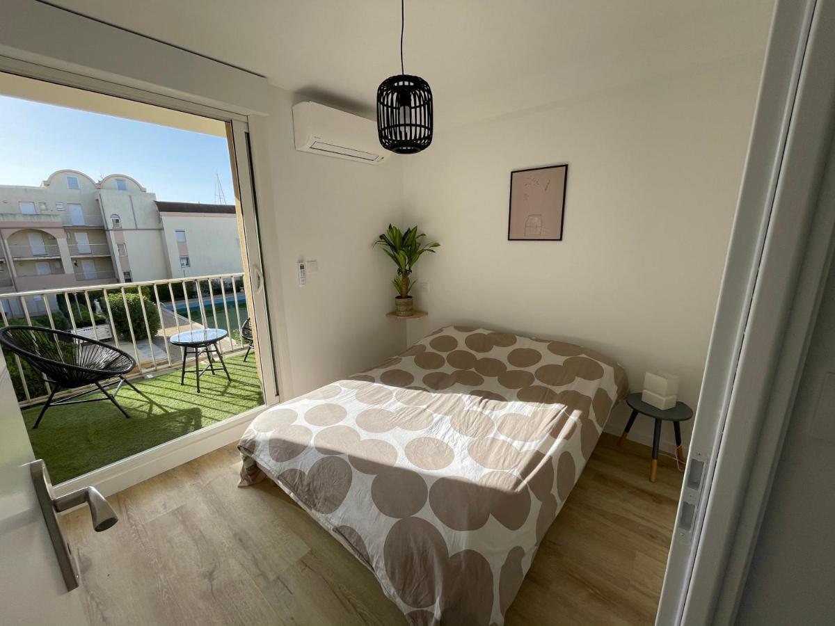 T3 Expo Sud-Est - Parking - Piscine - Clim - Wifi Apartman Gruissan Kültér fotó